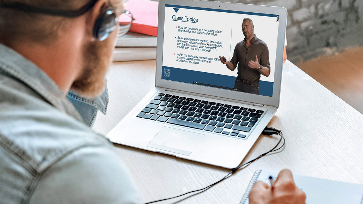An Online MBA student