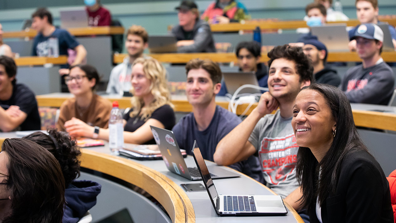 undergraduate students in classroom