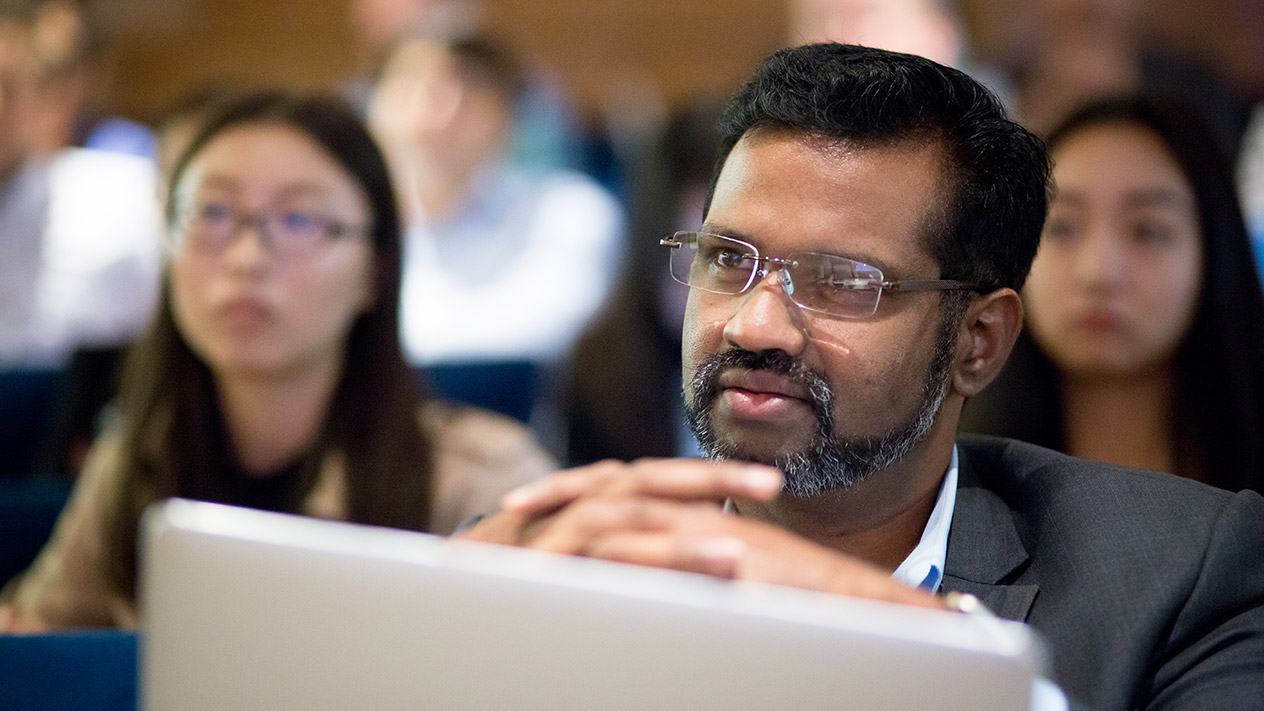 people studying at Olin Business School