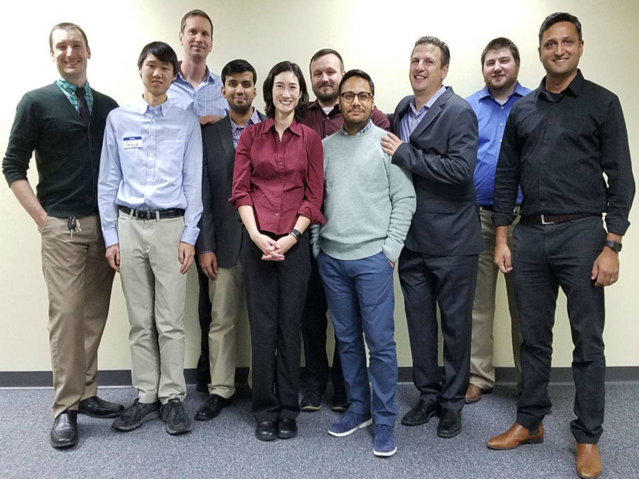 The Aggio team, with Saurabh Bharadwaj at right.