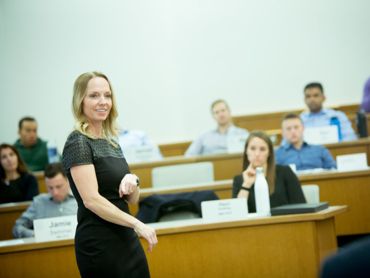 Alaina Macia, MBA ’02, president and CEO of Medical Transport Management