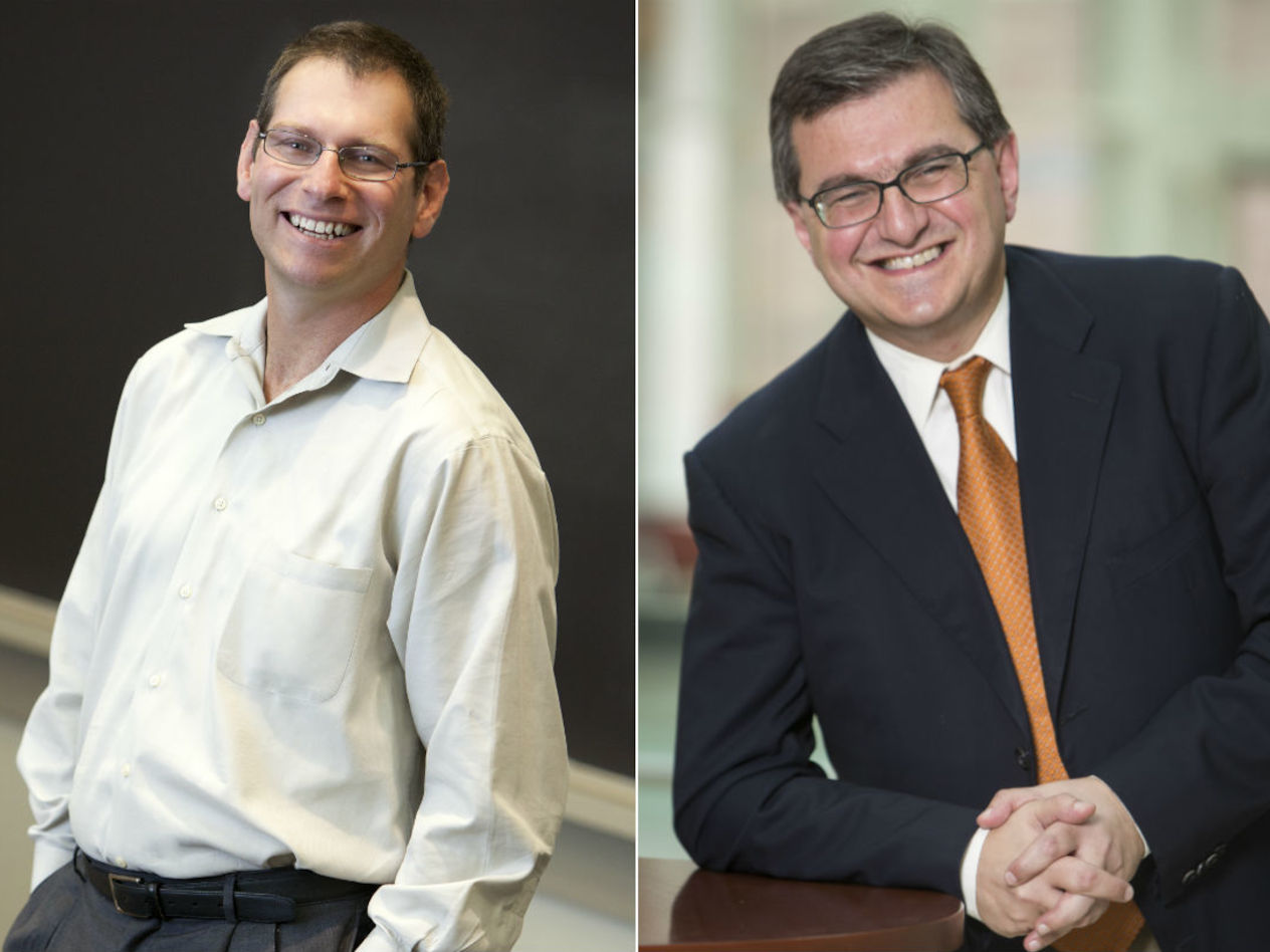  Panos Kouvelis, director of Olin’s Boeing Center for Supply Chain Innovation, and Ohad Kadan, H. Frederick Hagemann, Jr. Professor of Finance and Associate Dean for Global Degree Programs