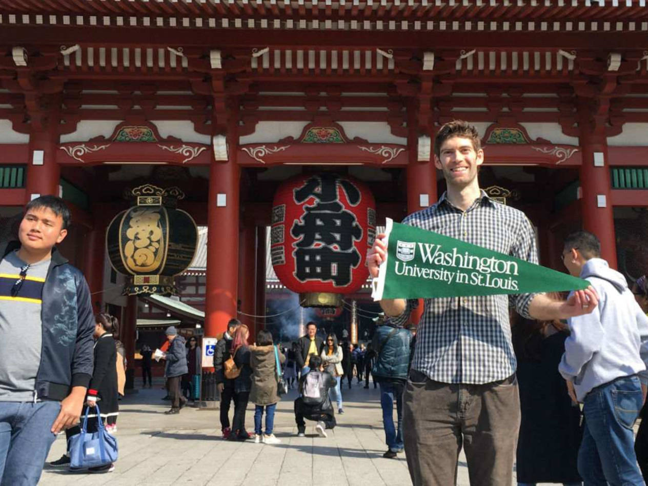 Jarrad Solomon during the CEL’s Global Management Studies trip to Japan in 2018.