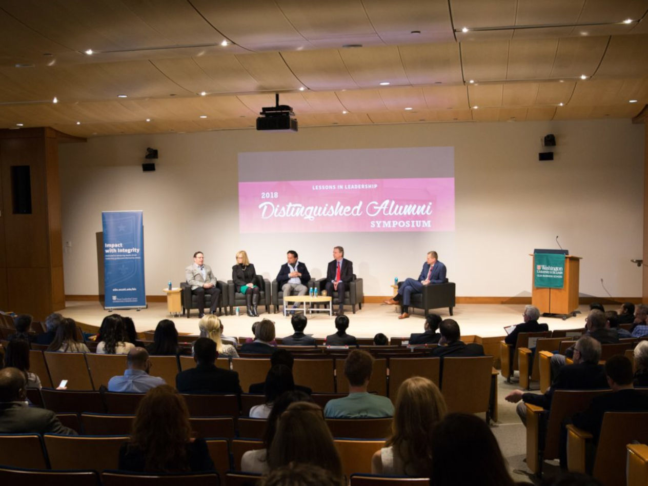 Distinguished Alumni on leadership forged with values