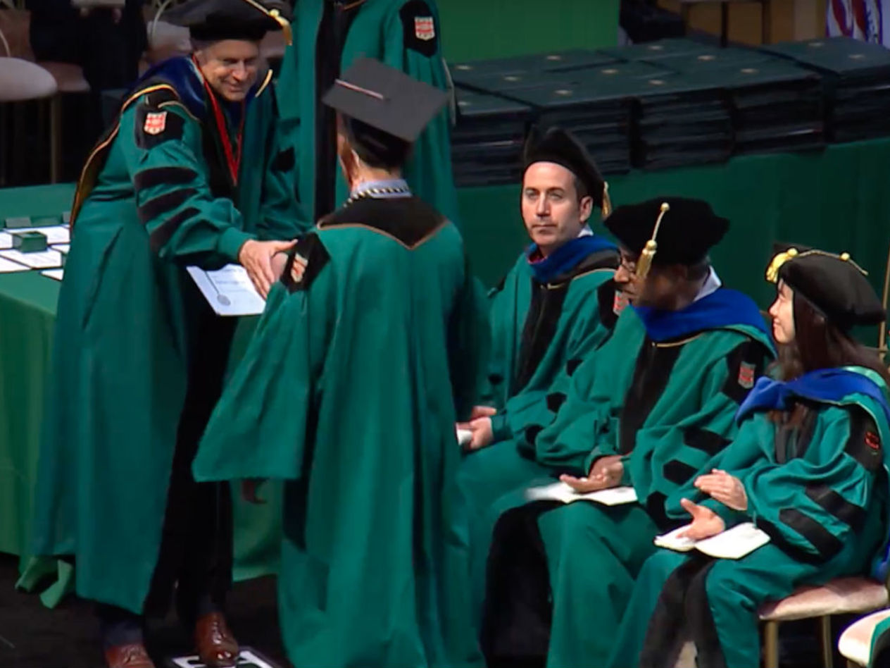 A scene from the 2017 undergraduate recognition ceremony.