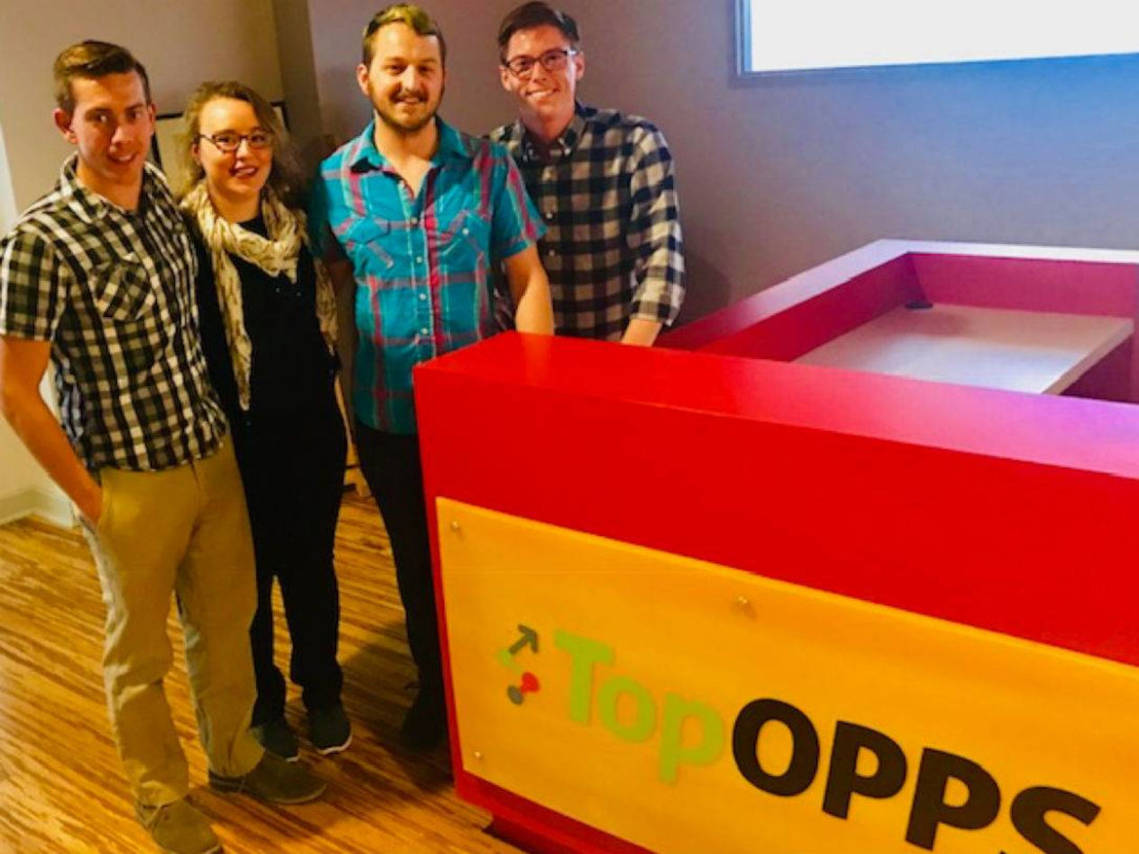 From left: Tim Parrington, Samantha Sansone, Wolf Smith, and Tyler King.