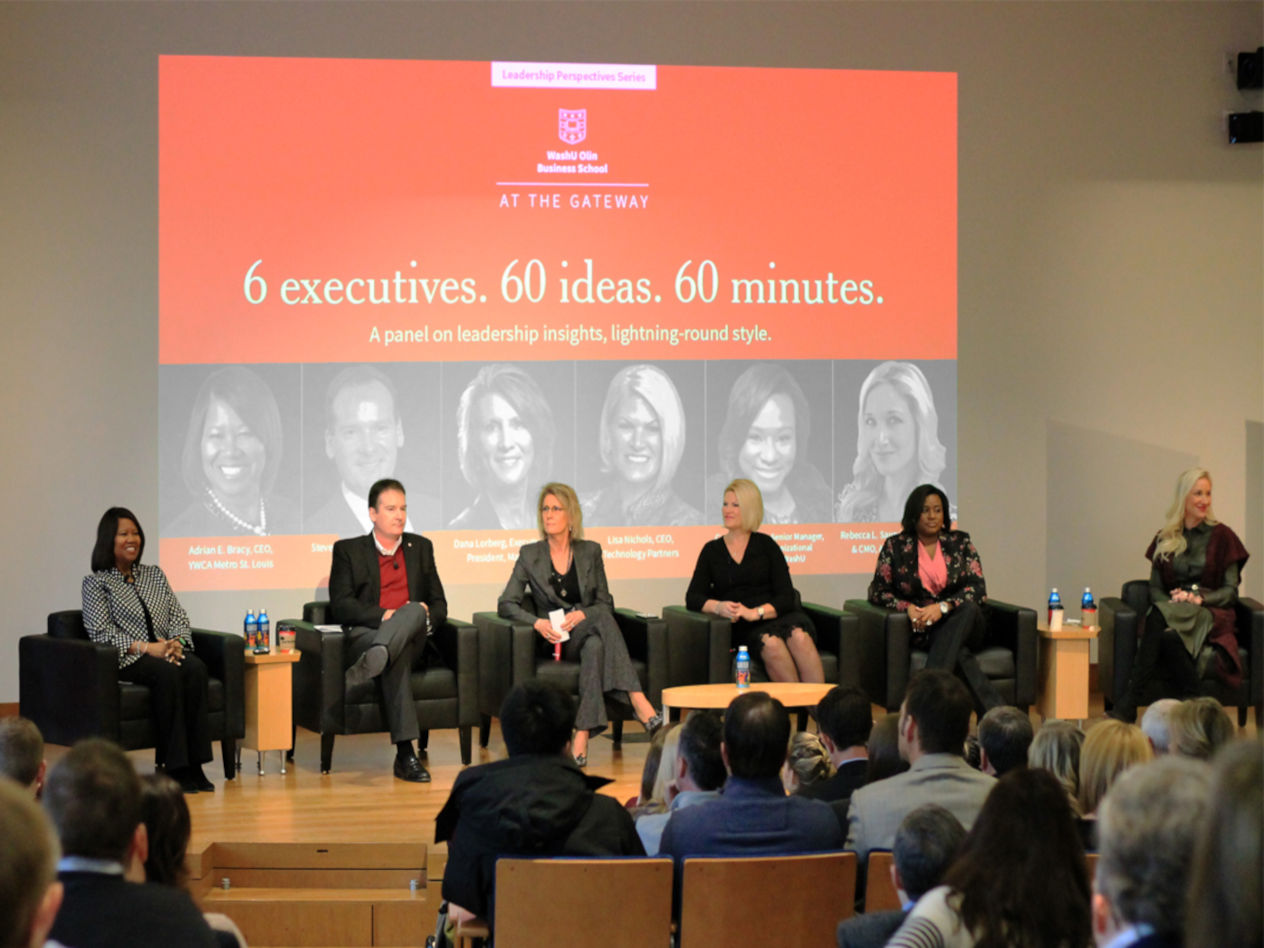 Olin event: 60 leadership ideas from six top executives