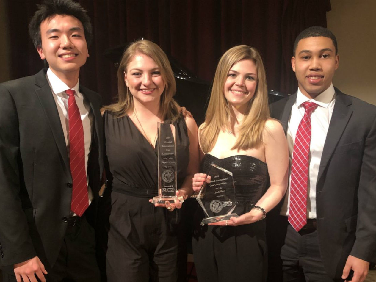 The Arch Consulting team at the USC Marshall case competition.