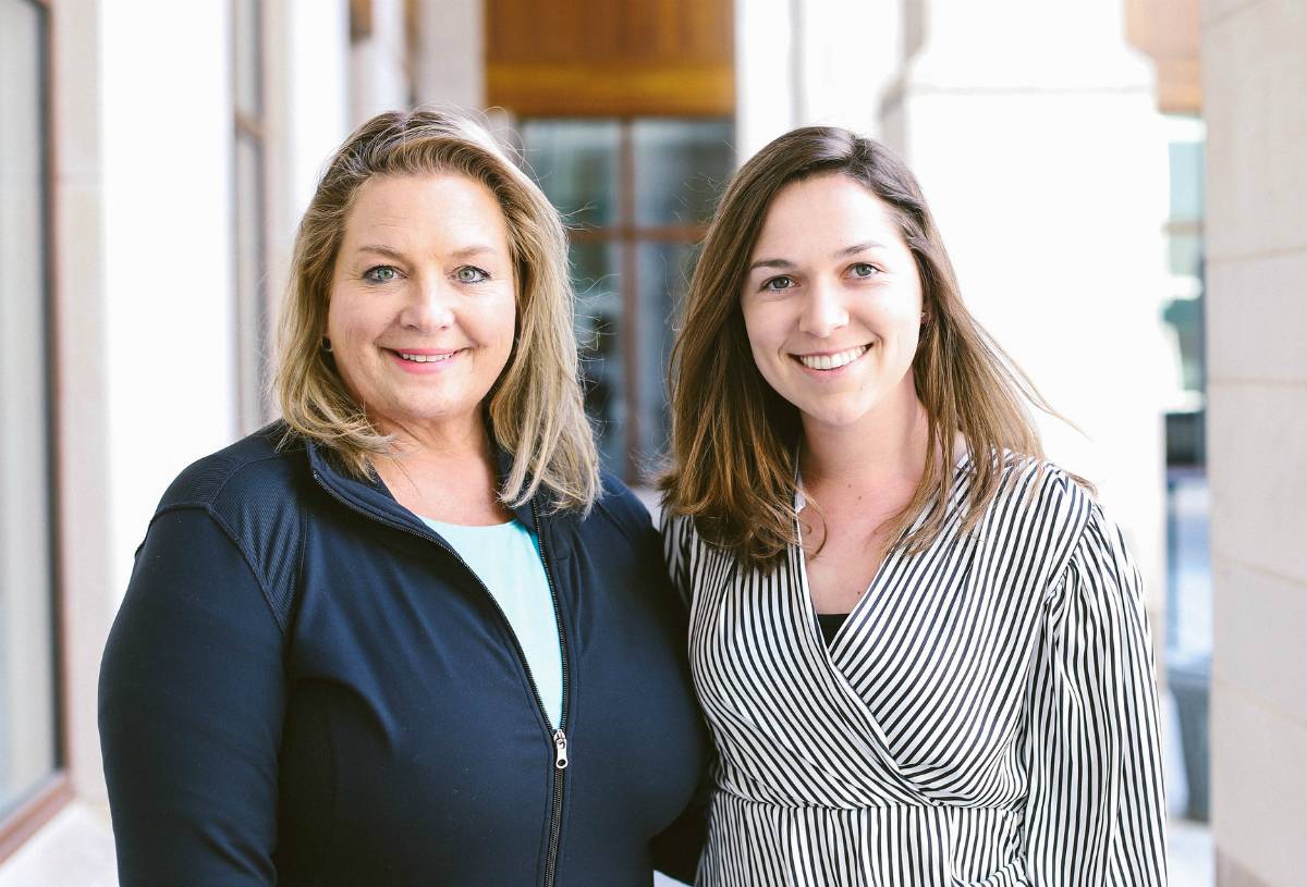 Lise Shipley, EMBA 1993, and Darcy Cunningham, BSBA 2019