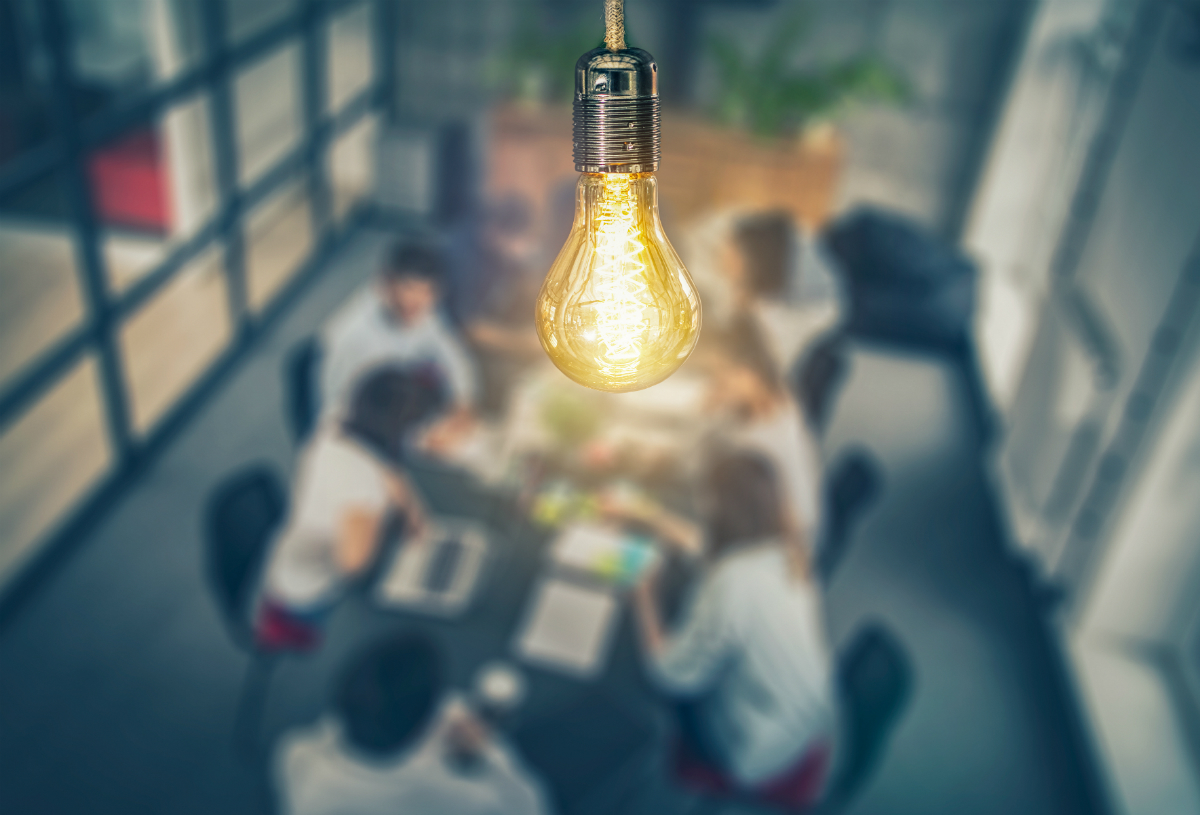 Innovation - Stock image of a light bulb