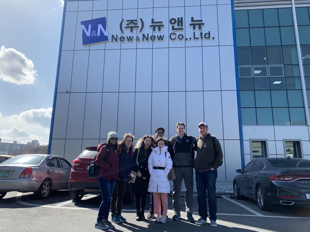 Sneha Varma, MBA ’20; Amy VanEssendelft, CEL staff; Jasmine Zhu, MSCA ’19; Ram Pappu, MBA ’20; Kate Baeg, BSBA ’20; Trip Smith, MBA ’19, CEL fellow; Oliver Culver, MBA ’19.