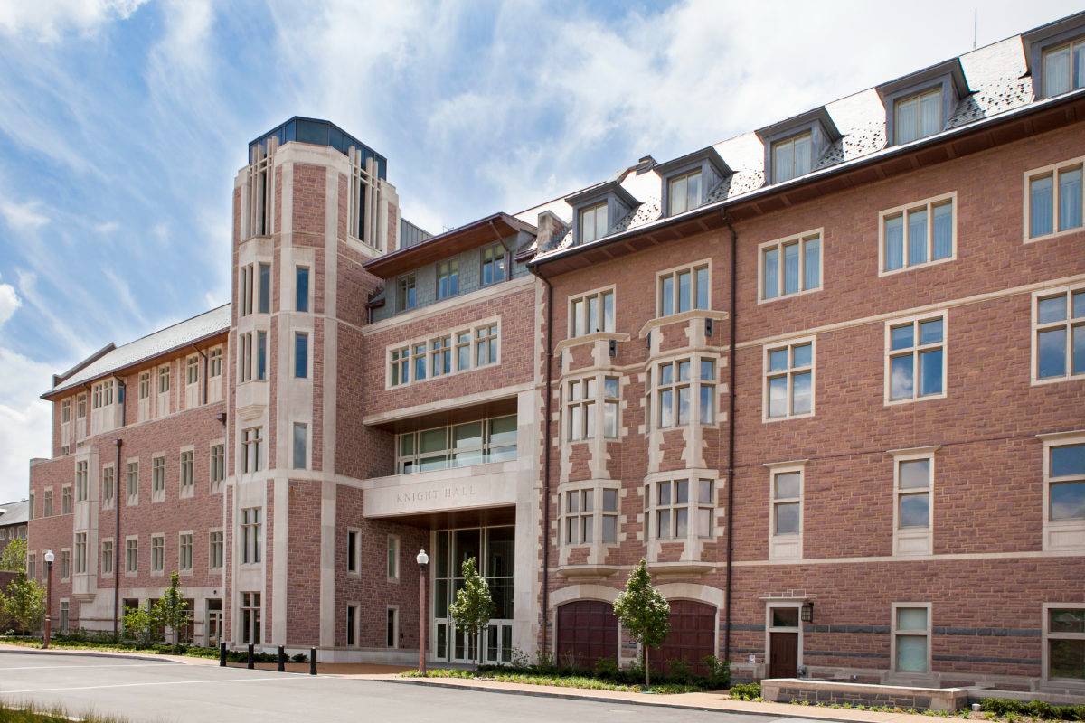 Exterior of Knight Hall