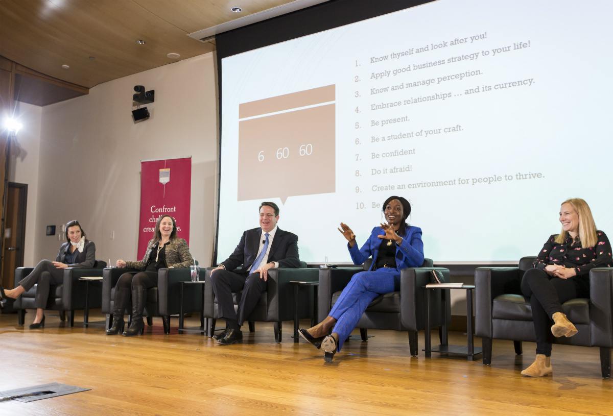 Pictured, from left, Shannon Bagley, Hillary Anger Elfenbein, Eric Green, Vanessa Okwuraiwe, Samantha Rudolph, Miranda Stokes