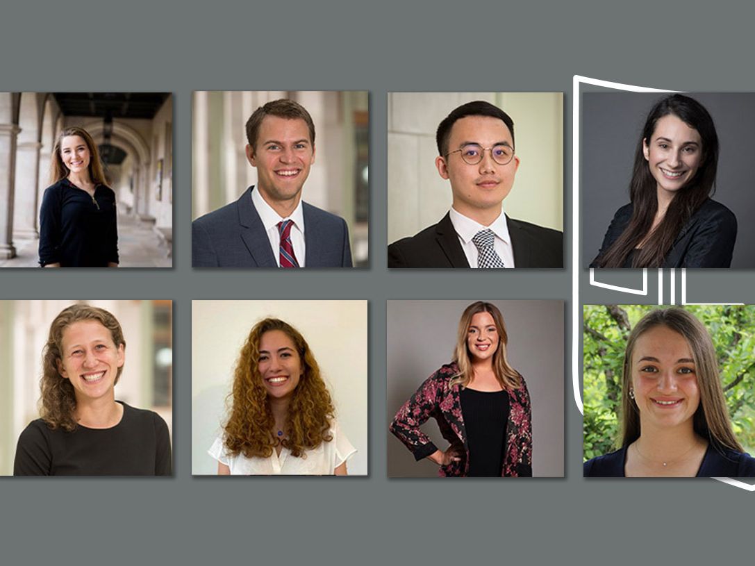 Pictured above, clockwise from top left: Kayla Greene, Charles Gutierrez, Frankie Hong, Alex Ignatius, Alyssa Pauly, Laura Obermeyer, Deniz Ozen and Hannah Levin.