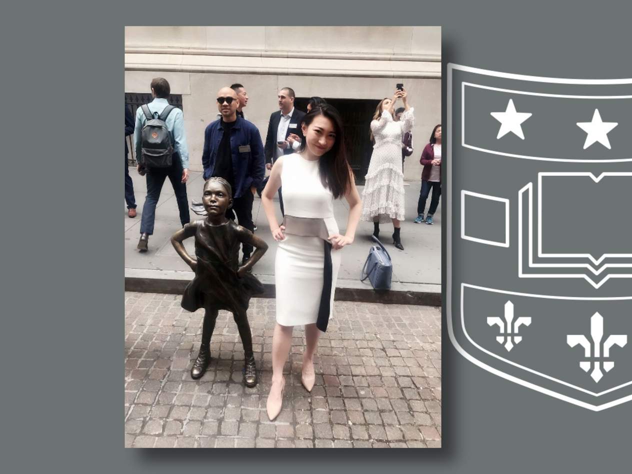 Angel An, BSBA ’16, on Wall Street.