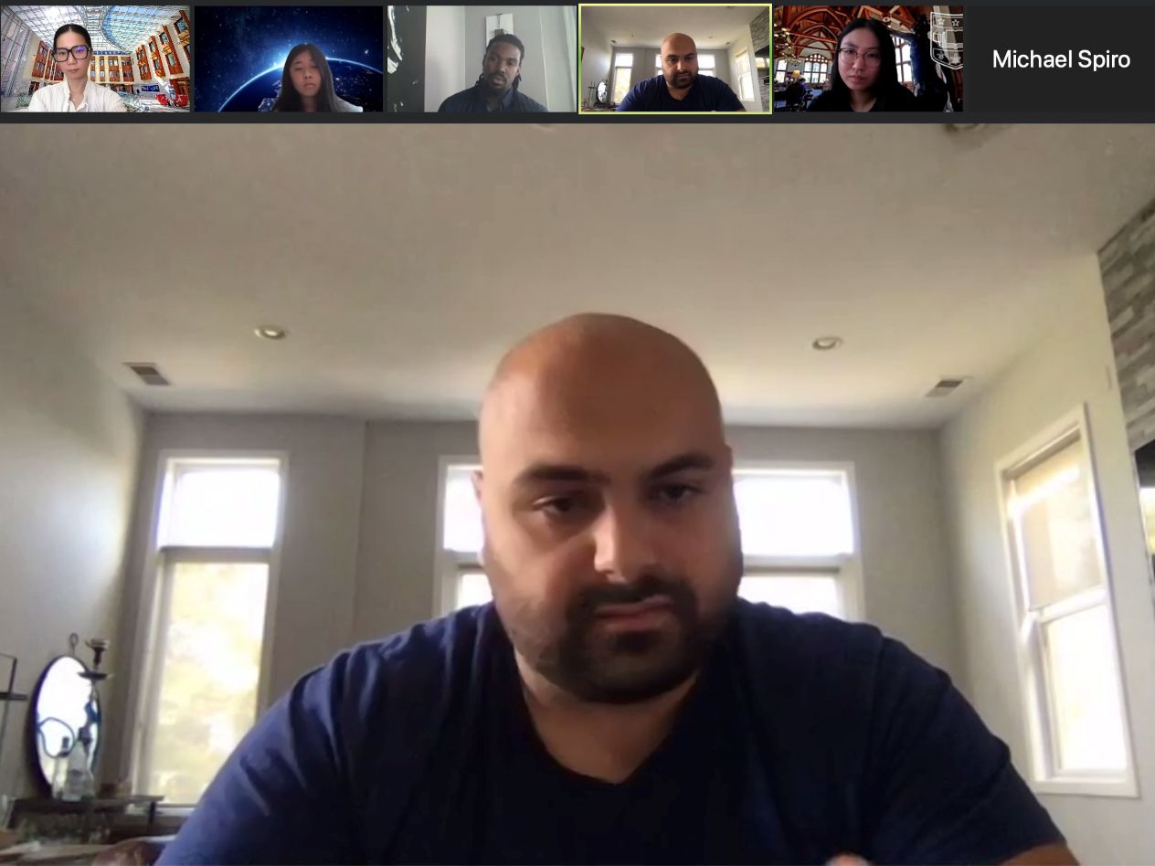 Zou, Tshuma, Li and Spiro meeting withHawatmeh.
