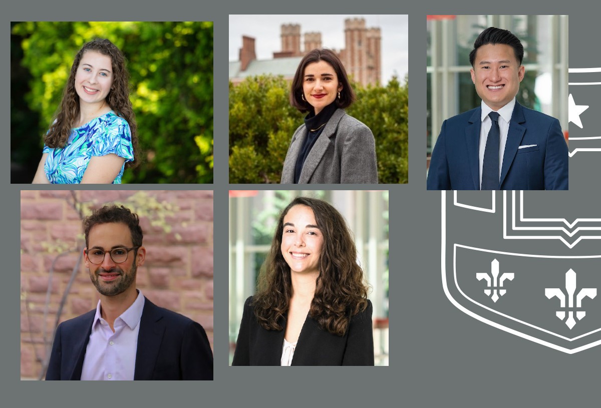 Pictured from top left clockwise: Paige Copenhaver, Claire Dempsey, Vincent Nguyen, Michael Roytburd and Jessica Timerman.