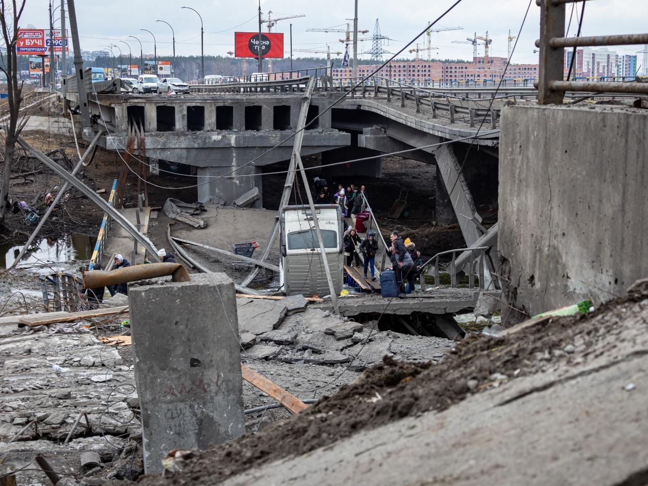 Irpin Bridge Ukraine