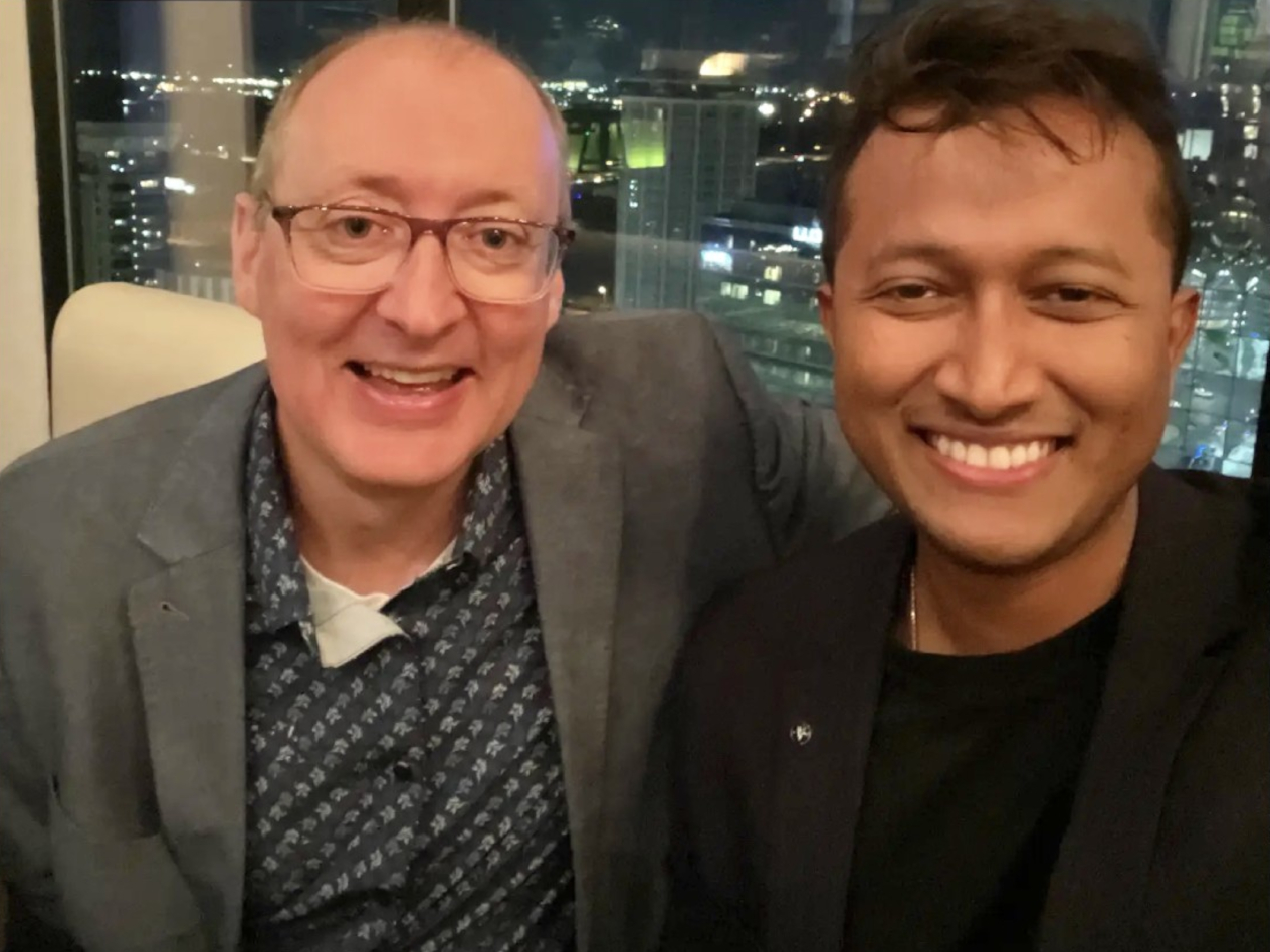 Doug Villhard with blog post author Satya Bhowmik