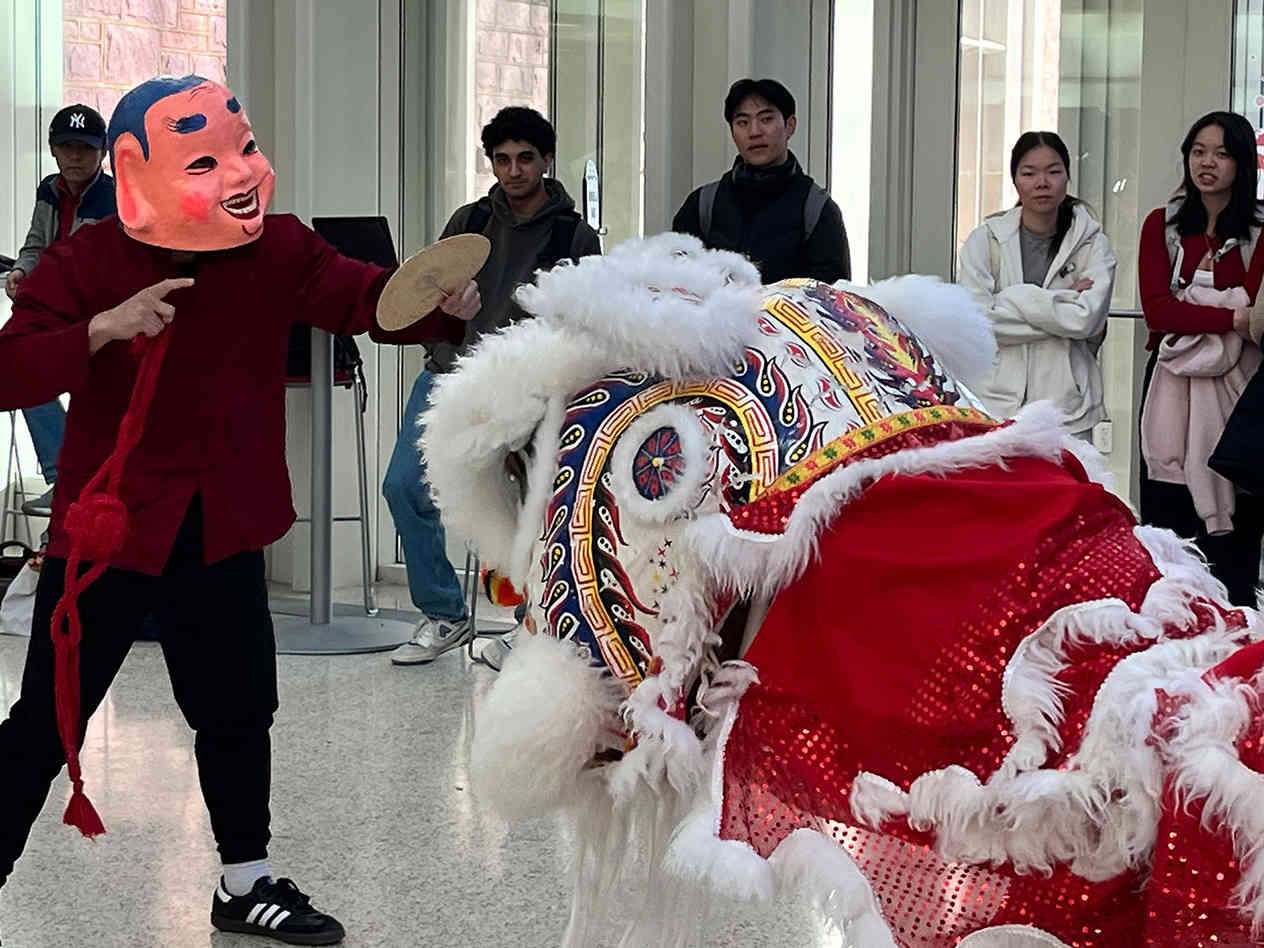 Performers at Olin's Lunar New Year celebration