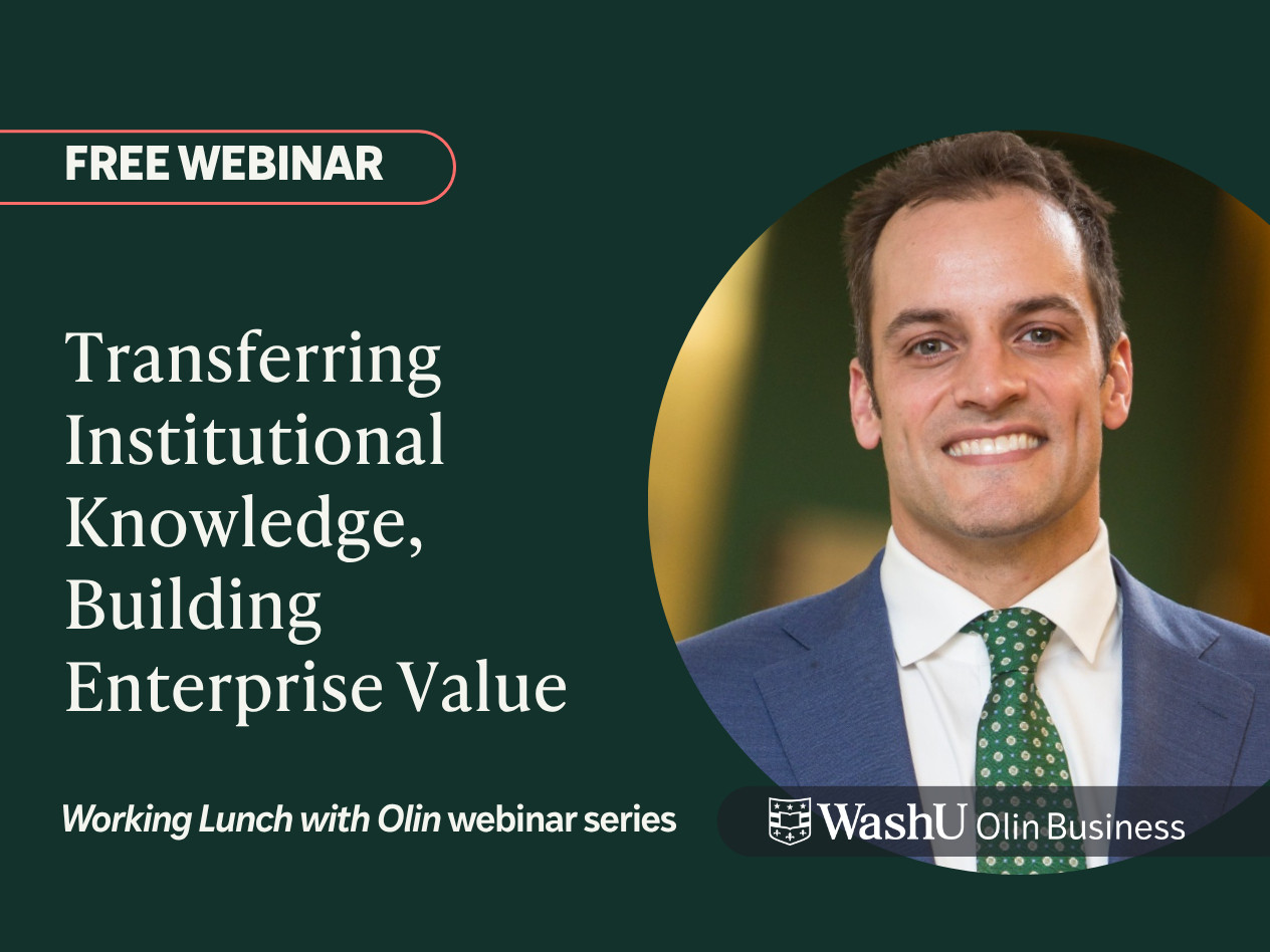 Transferring Institutional Knowledge, October 30