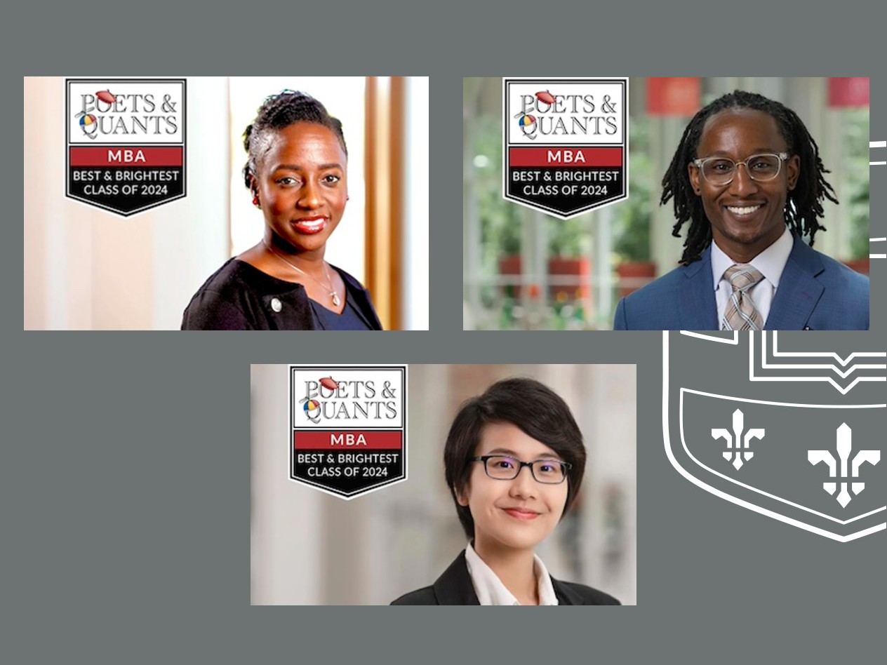 From top left clockwise, Cherise Brooks, Nashad Omar Carrington and Voranun Taweerutchana