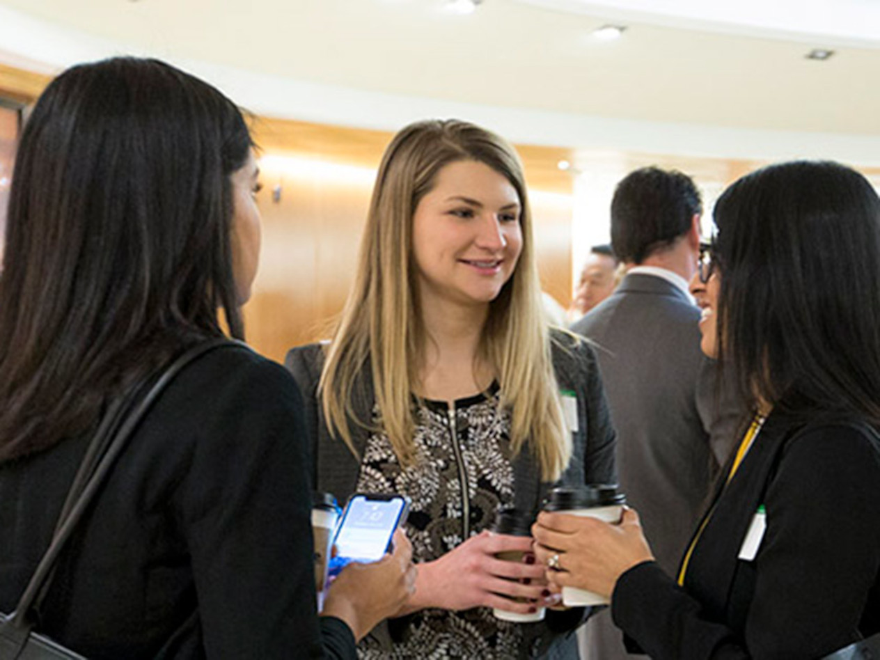 alumni at an Olin event