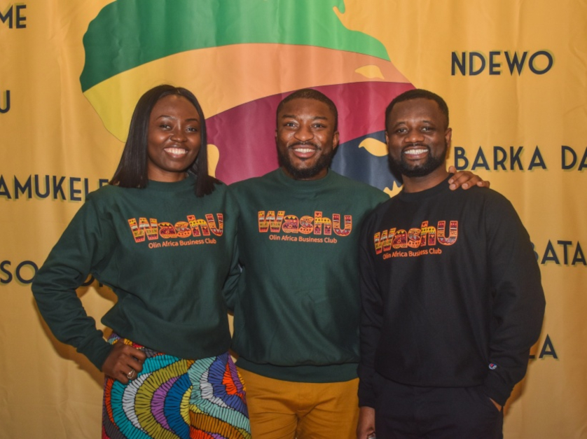 Oluwakemi Adene, MBA ’22, Ony Mgbeahurike, MBA ’19, and Prince Osei Boateng, MBA ’22