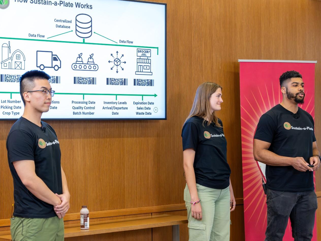 Sustain-a-Plate's Jason Ti, Kelsey Kloezeman and Franklin Taylor