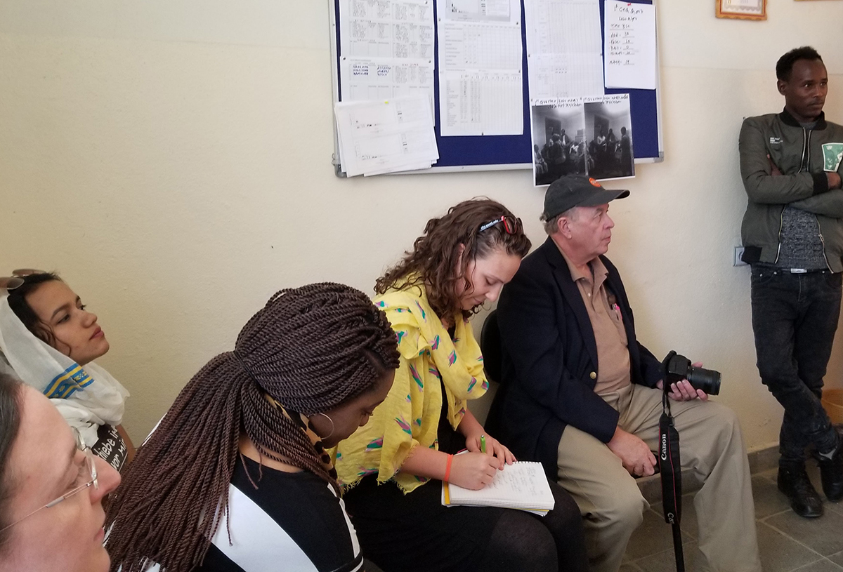 Interviewing the director of a rural health center