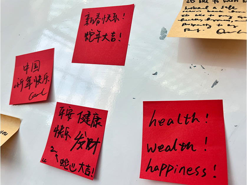 post-it notes on a white board