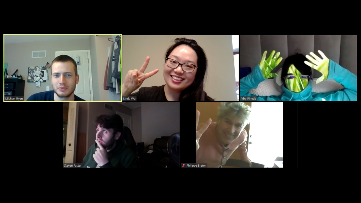 Wu with her PMBA team