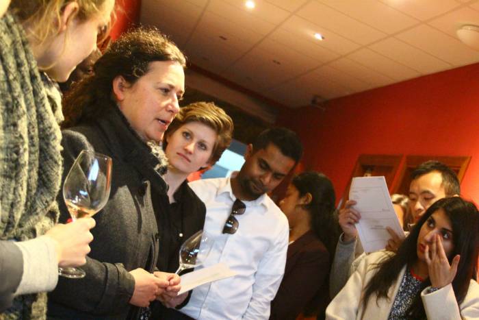 At the Gramona Winery, where second-year MBA students gathered data for a project to help the winery enter the US market.