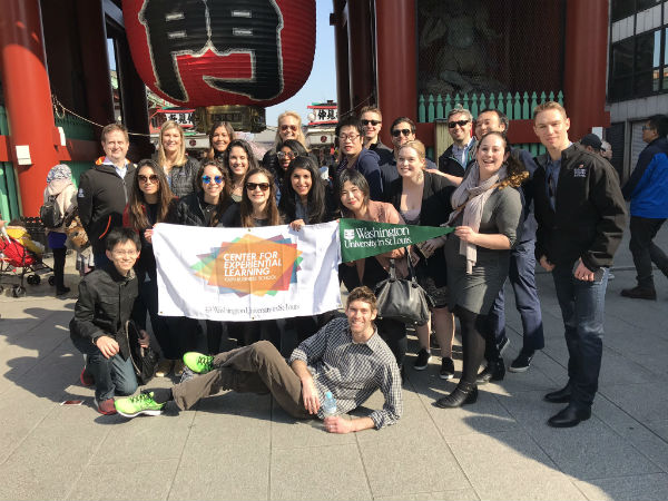 The entire gang on the 2018 Global Management Studies trip to Japan in 2018.