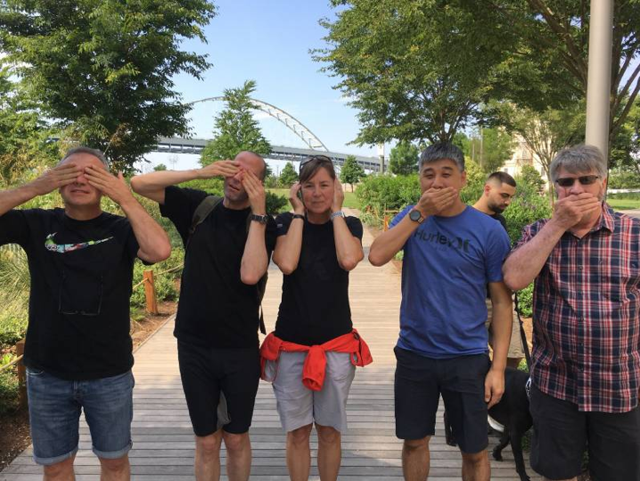 Nike corporate team-building scavenger hunt.