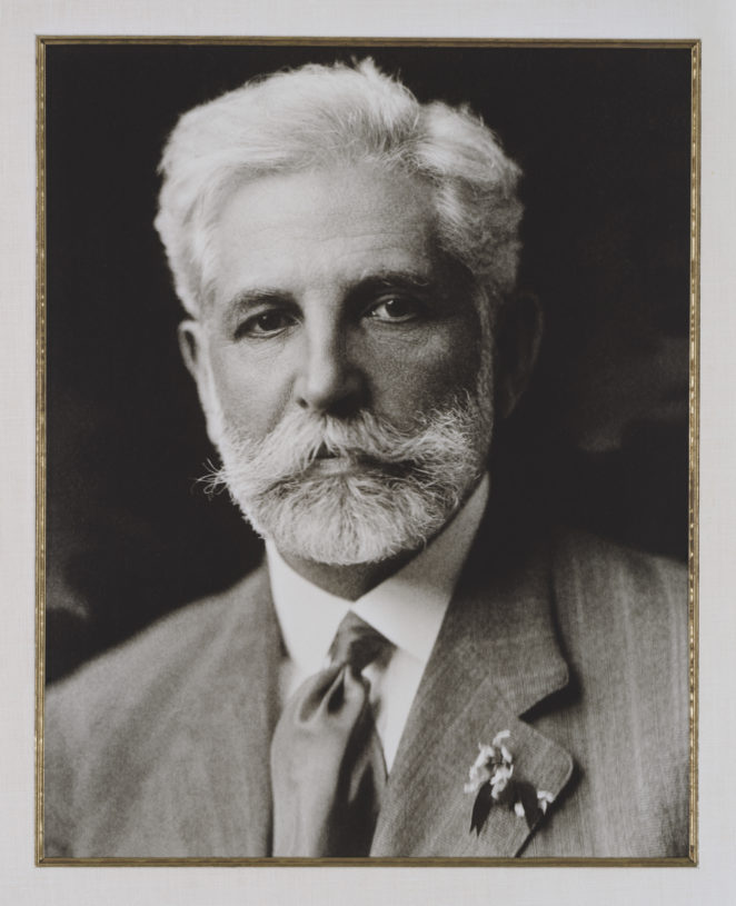 The Robert S. Brookings portrait hangs in the lobby of the Alumni House.