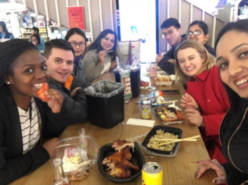 Team 6 at Hema Market, Shanghai, China