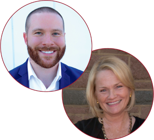 Logan Bash, BSBA 2019 and Sarah Boles, BSBA 1980, MBA 1981