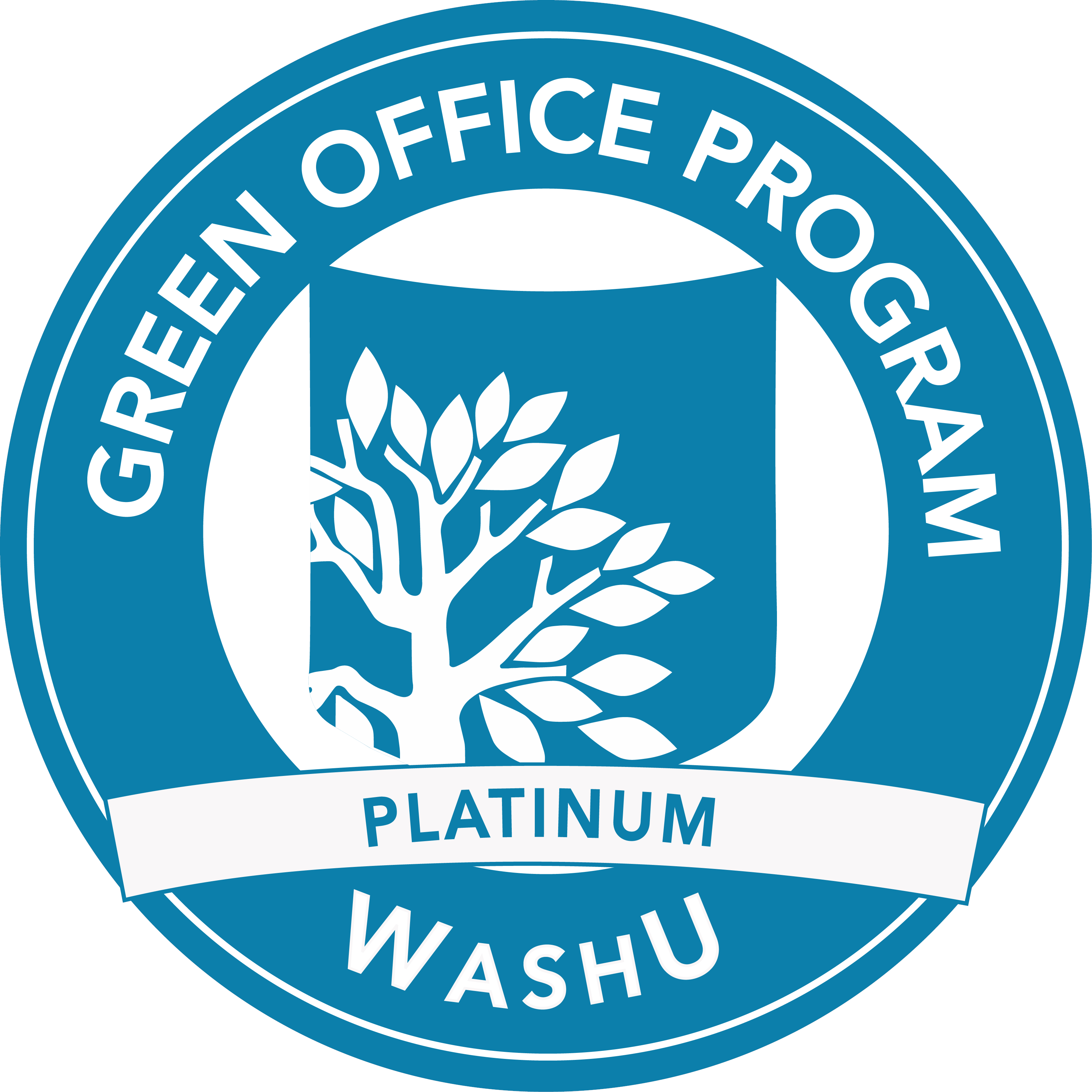 The Bauer Leadership Center at WashU Olin has been awarded Platinum status from the WashU Office of Sustainability's Green Office Program.