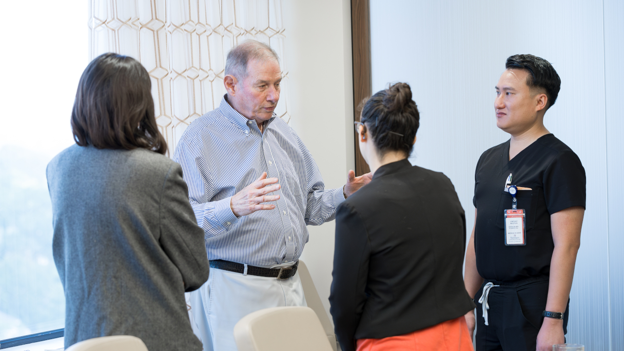 Students working together in a classroom with Olin School of Business
